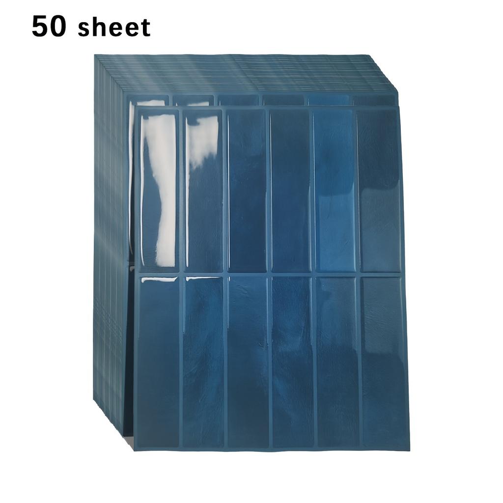 50 Sheets Peel and Stick Wall Tiles Pvc Vinyl Realistic Marble Wall Tiles Self Adhesive 3d Stickers Waterproof Kitchen Bathroom
