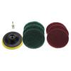 Tile Scrubber Metal Polishing Cleaning Pads Brushes Drill Attachment Cleaner Tool with Shaft