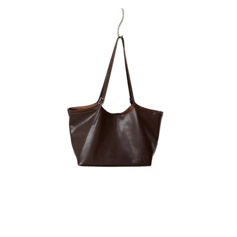 Simple Commuting Genuine Leather Tote Bag Shoulder Bag Large Capacity Women's Bag Underarm Bag Handbag