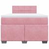 Maison Exclusive - Sommier à lattes de lit avec matelas Rose 120x200 cm Velours