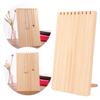 9 Fächer Schlichte Holz Schreibtisch Deko Ornament Halskette Schmuck Display Board Ständer Aufbewahrung