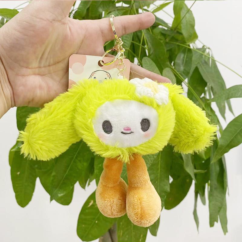 Rabbit Plush Fancy Keychain Doll With Charming Colors Perfect For Girls Backpack Use