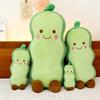 Long Pea Throw Pillow Plush Toy Cute Kelp Doll Children Sleeping Doll Gift