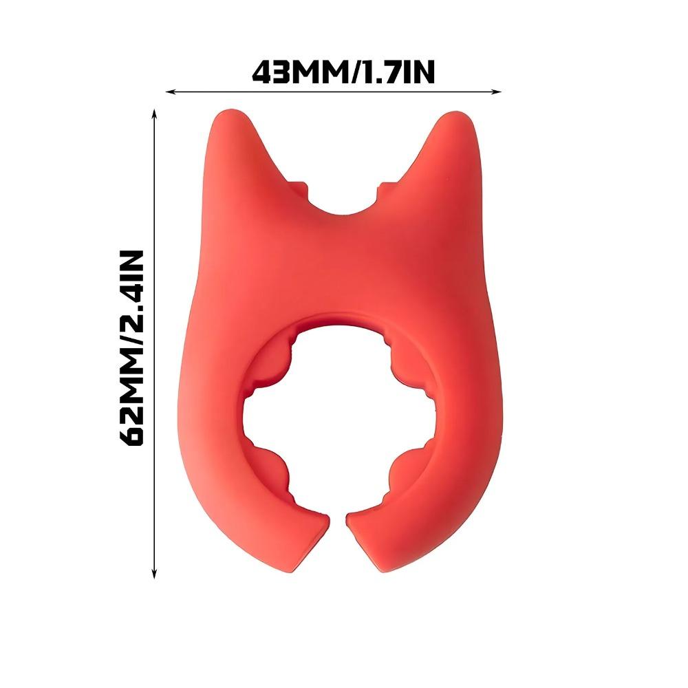 Portable Clips Kitchen Cartoon Silicone Plastic Pot Clip Spoon Rack Holder Tools Cooking Support Side Kitchen Anti-scalding