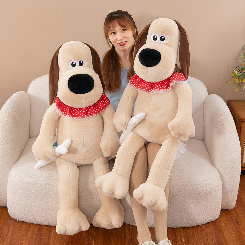 New Bone Dog Plush Master Dog Doll Cute Soft Cute Dog Toy Creative Birthday Gift Doll