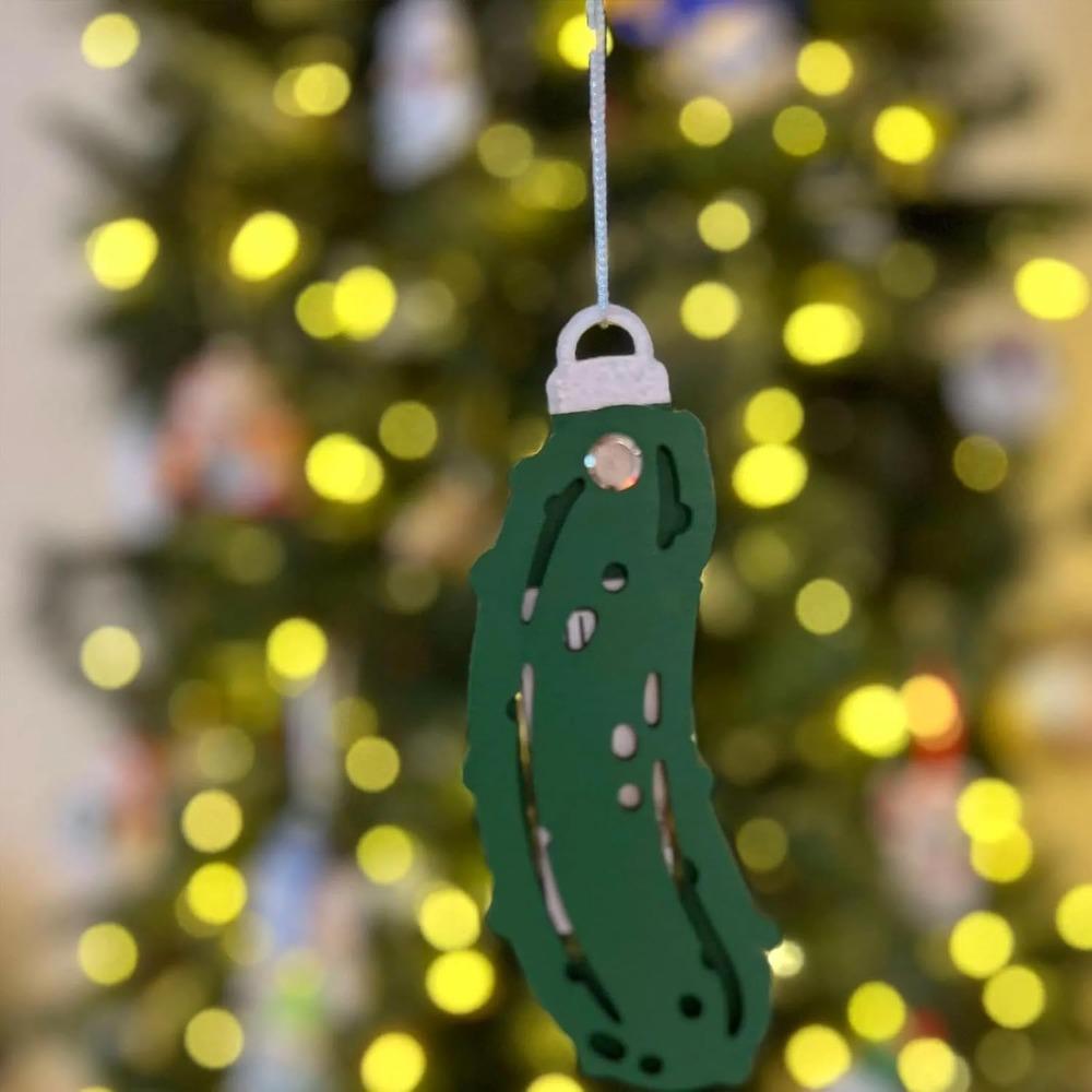 Wooden Pickle Money Holder Unique Christmas Tree Pickle Ornaments  Party Supplies