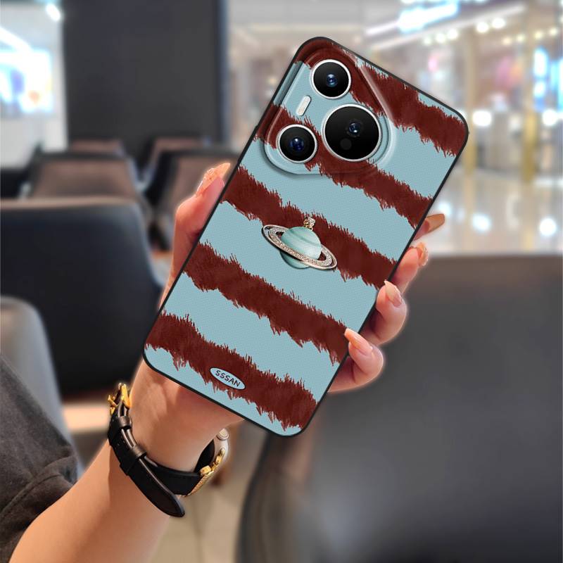 Ölgemälde Staubdichte Handyhülle für Huawei P70 Pro/Pura 70 Pro+ Stoßfestes TPU Langlebig Cartoon Vollständiger Rundumschutz Weiche Hülle