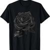 Rosen Ästhetische Blumen Schön Blühend Schwarz Schönes T-Shirt