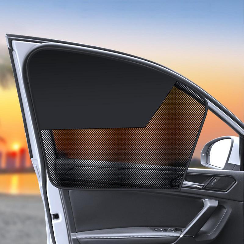 Magnetic Car Sun Shade UV Protection Curtain Summer Sun Protection Sunshade Cover Window Mesh Sun Visor For Vehicle SUV Trucks