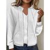 Women S Long Sleeve Hooded Zip Up Sweatshirt Coat