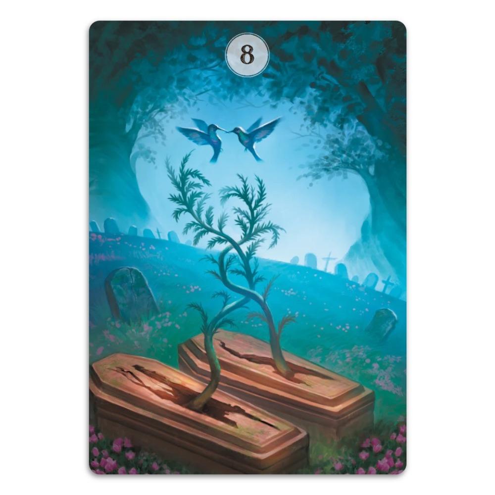 Herbs and Plants Lenormand Oracle Cards 36 Pcs Cards with Vivid Colors and Splendid Symbolism 10.4*7.3cm