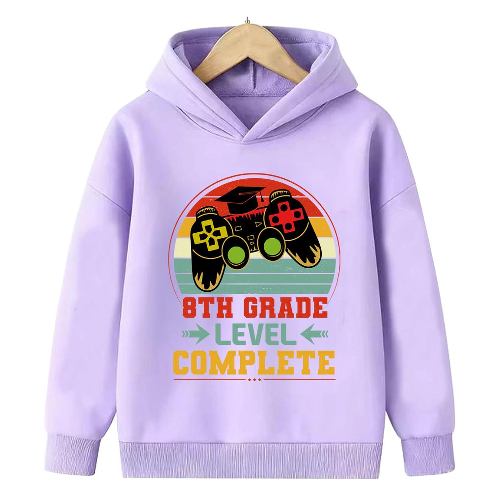 Kids Pullover Hoodie Game Controller Graphic Print Hooded Sweatshirt for Boys Girls Casual School Daily Tops Warm Fleece