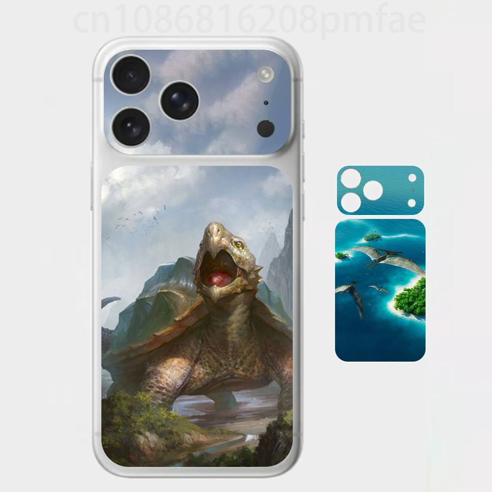 

Prehistoric Giants 3D Full Body Skin Decal for iPhone 17/Pro/Pro Max Color Rear Protective Sticker iPhone17promax