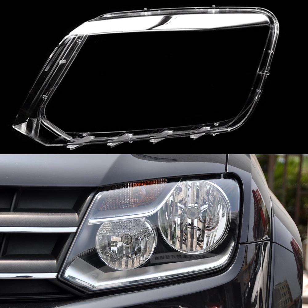 Car Headlamp Shade For Volkswagen VW Amarok 2010-2019 Headlight Clear Head Lamp Shell Lampshade Lens Cover Lampcover Left