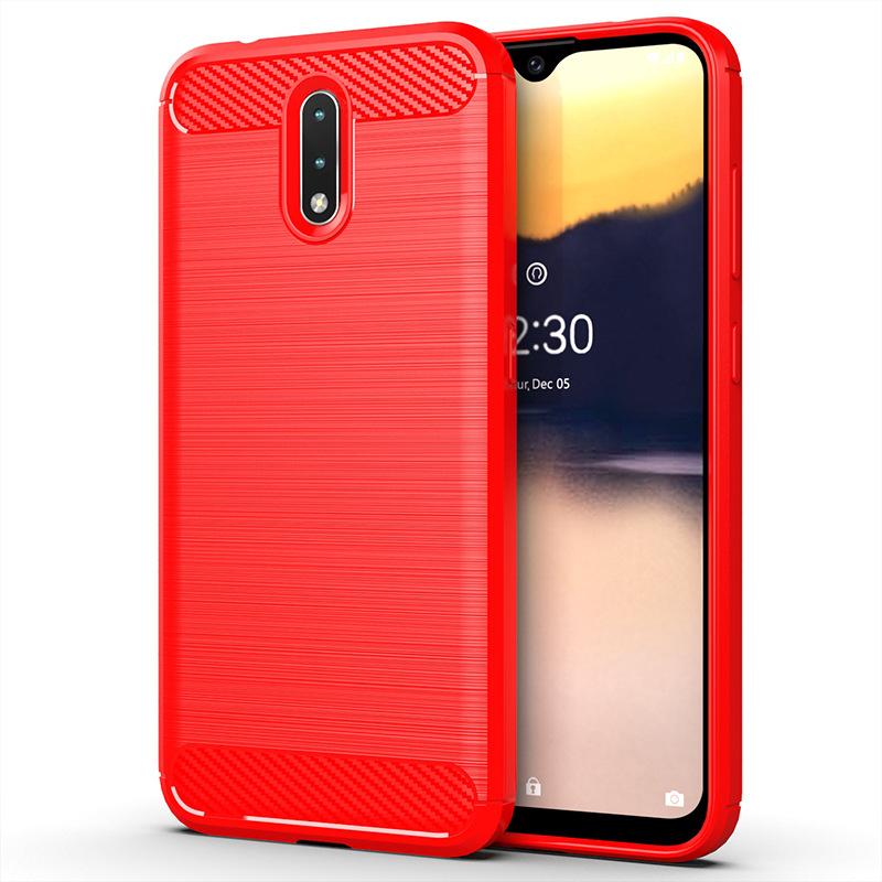 Suitable for Nokia 1.1 Mobile Phone Case, Nokia 1.1 Protective Case, Carbon Fiber Brushed TPU Anti-drop Case