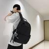Mori Large-capacity Solid Color Backpack Male Trend Ins Korean Version Versatile Schoolbag Female High School Student Campus Backpack