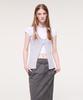 ETMON Slit Layered Knit Bustier, Light Lavender