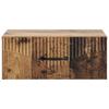 Wall Mounted Nightstand Reclaimed Wood Look 49 x 34.5 x 20 cm