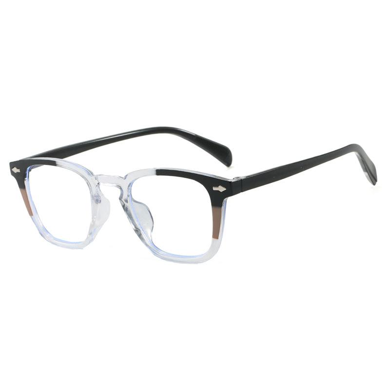 New Black Square Computer Glasses Frame Women Men Anti Blue Light Rectangle Eyewear Blocking Optical Spectacle Eyeglasses