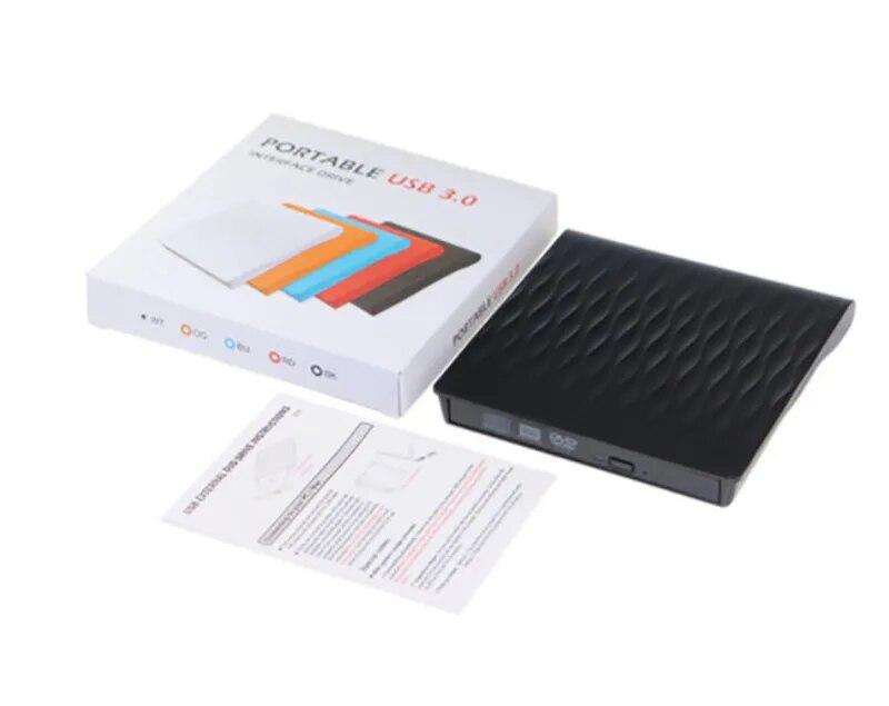 

Портативный драйвер CD/DVD записывающее устройство оптический проигрыватель записывающее устройство устройство чтения компакт-дисков/DVD-ROM CD-RW флэш-накопитель USB 3.0 внешний привод DVD black