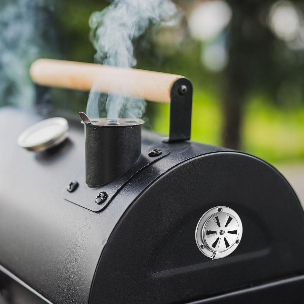 Round BBQ Grill Smoker Heat Resistant Exhaust Vent Stove Air Vent Replacement Parts
