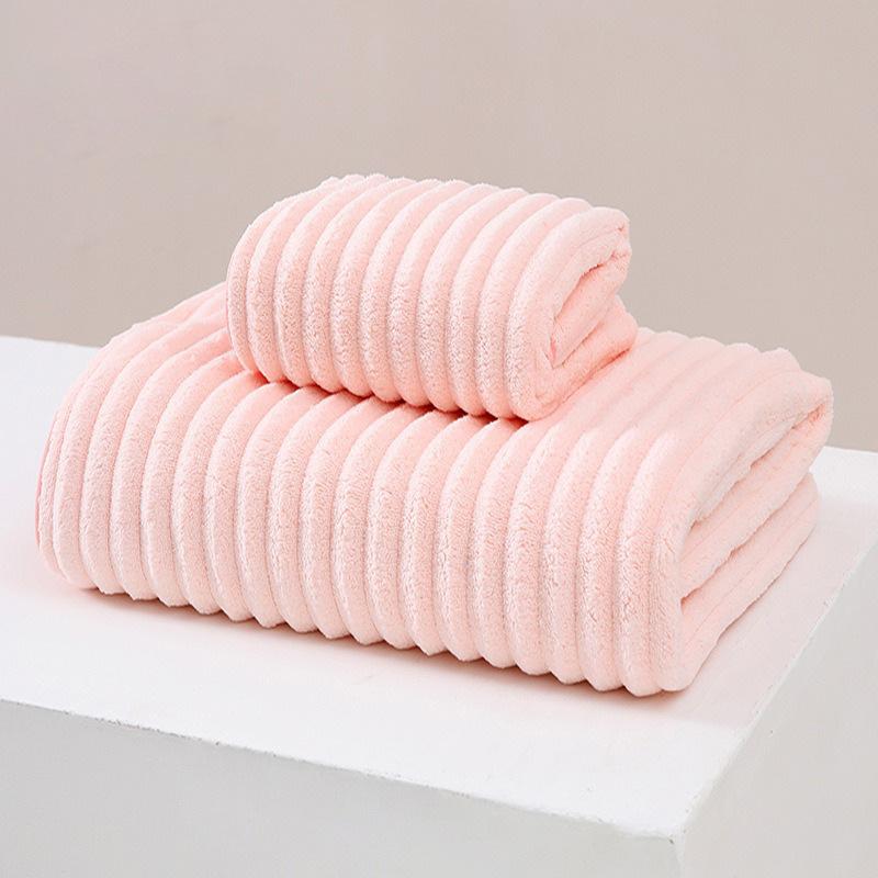 Coral Fleece Towels, Bath Towels, Thickened Face Towels, Household Absorbent Quick Drying, Soft and Lint Free