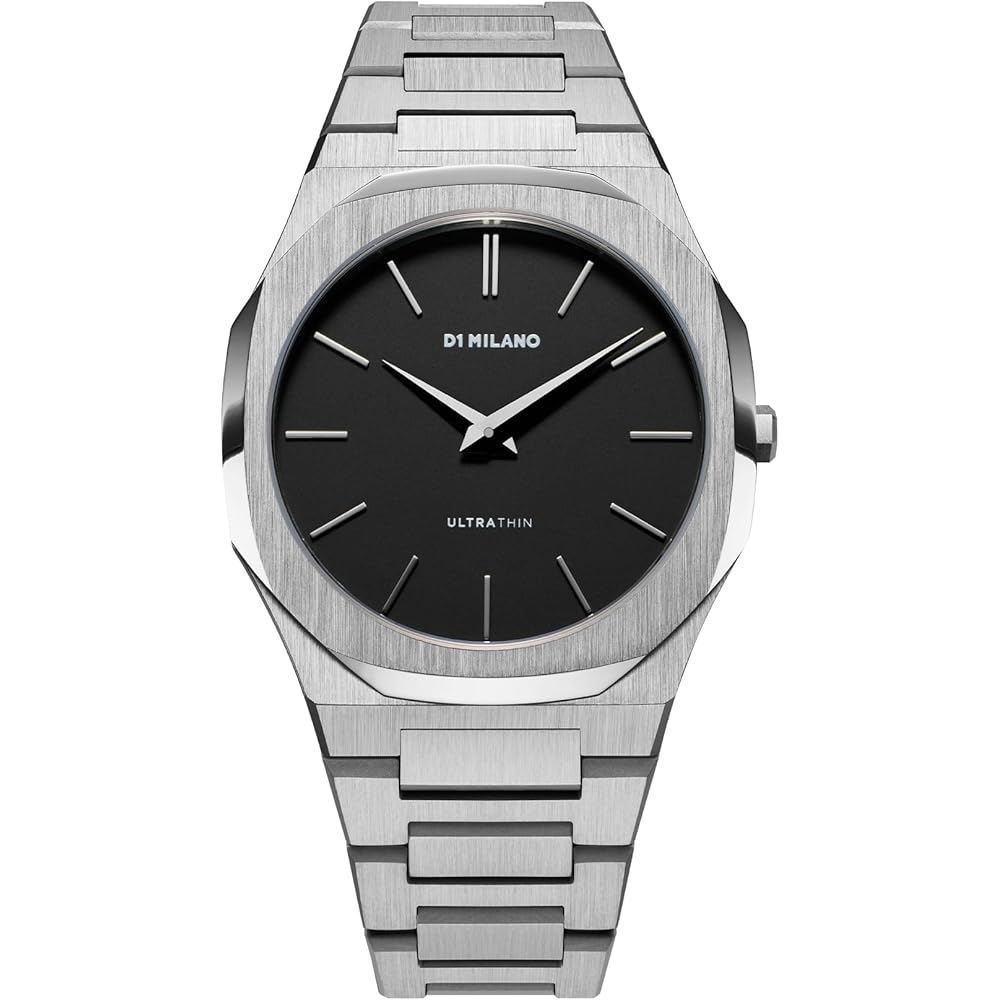 

D1 Milano Men s Ultra Thin Silver Watch 40mm Stainless Steel