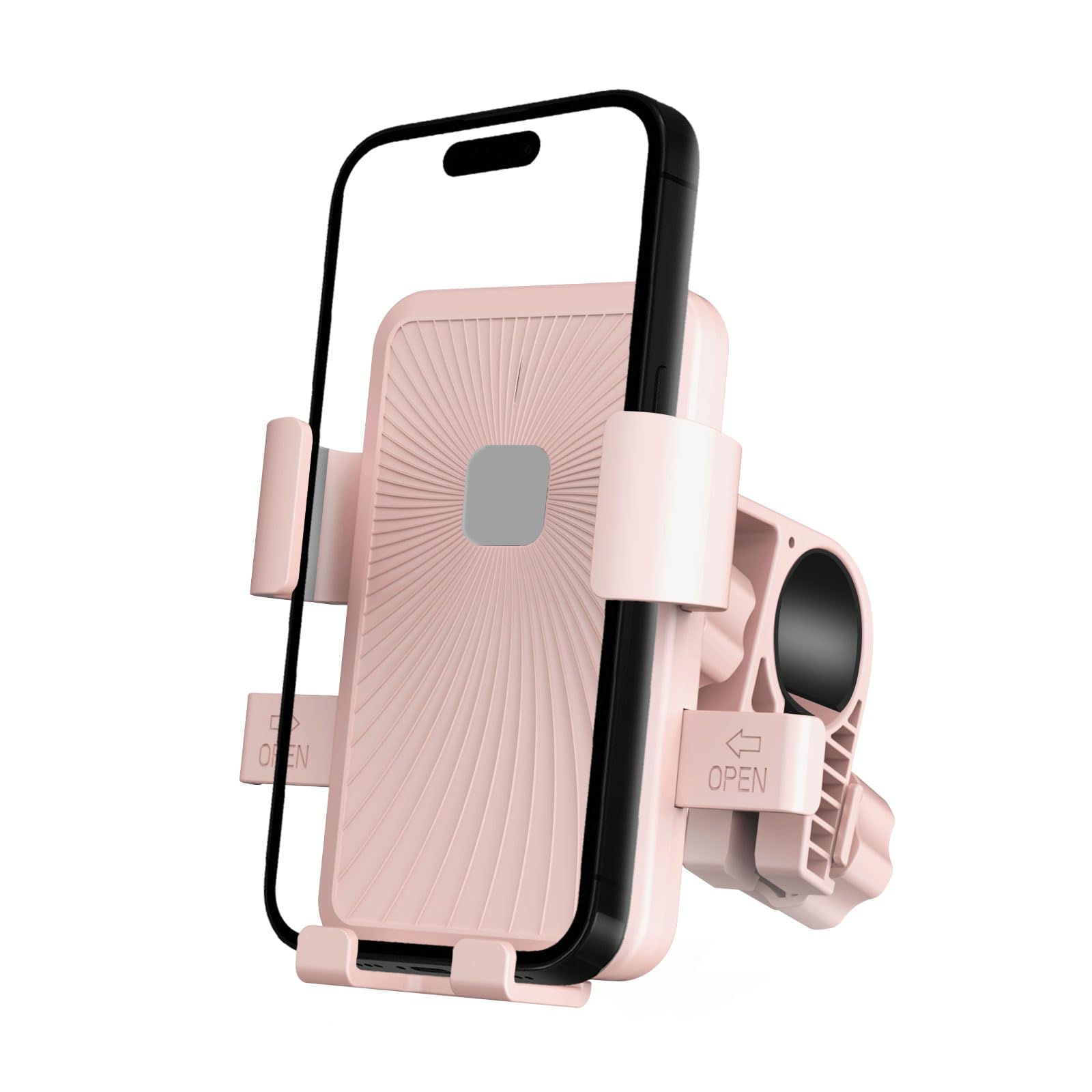 Bicycle smartphone holder, one-handed operation, smartphone holder, bicycle stand, road