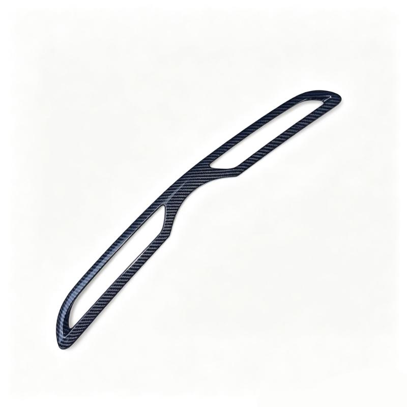 Center Panel Air Outlet Trim Cover Carbon Pattern ABS Accent Frame for Long Air Opening, Single Interior Detail for Cabin Styling Use