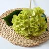 Simulated Hydrangea Single Flower With Leaf Home Wedding Hall Decoration Prop