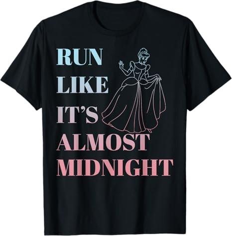 Cinderella Run Like Midnight Black TShirt S