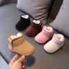 Children Shoes Simple Plush Warm Cotton Shoes Daily Antiskid Thick Soft Sole Girl Casual Snow Boots Boy Winter Sneakers