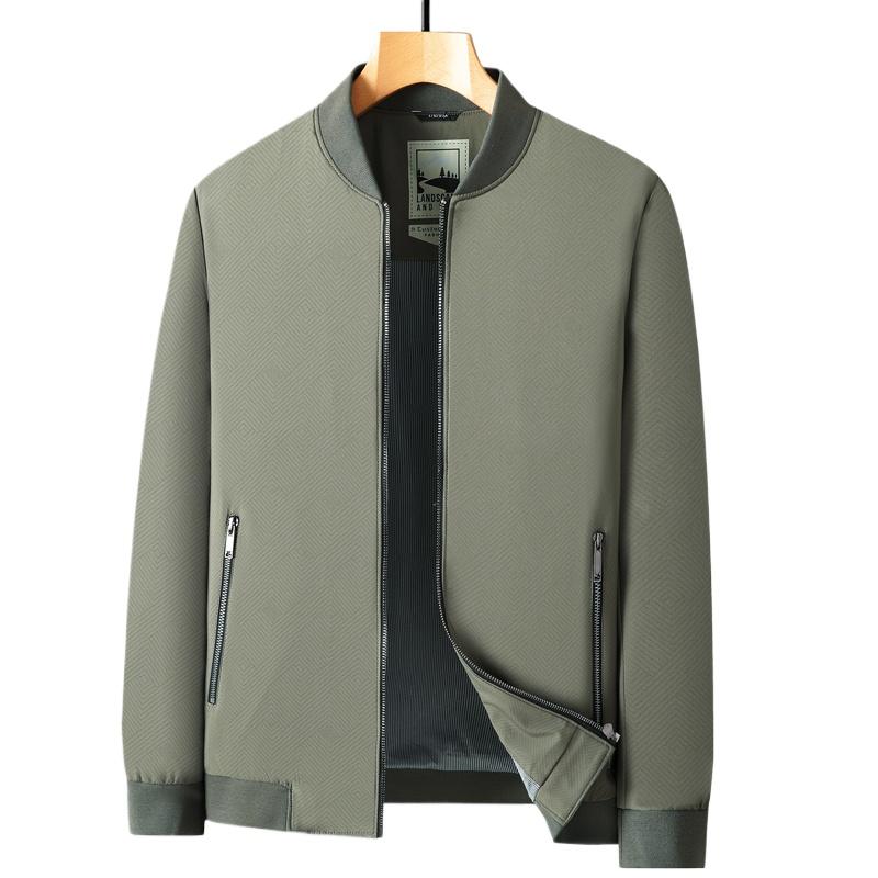 Cozy Up Mens Casual Jacquard Bomber Jackets Block Lightweight Varsity Jacket Fashion Zipper Coat with Pockets