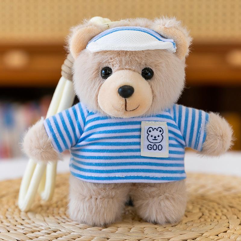 Cartoon Chef Sweatshirt Bear Plush Toy Artist Pendant Backpack Keychain
