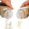 12pcs Spice Jars with Labels Thickened Glass Seasoning Containers with Bamboo Lids Sealed Seasoning Bottles with Silicone Funnel