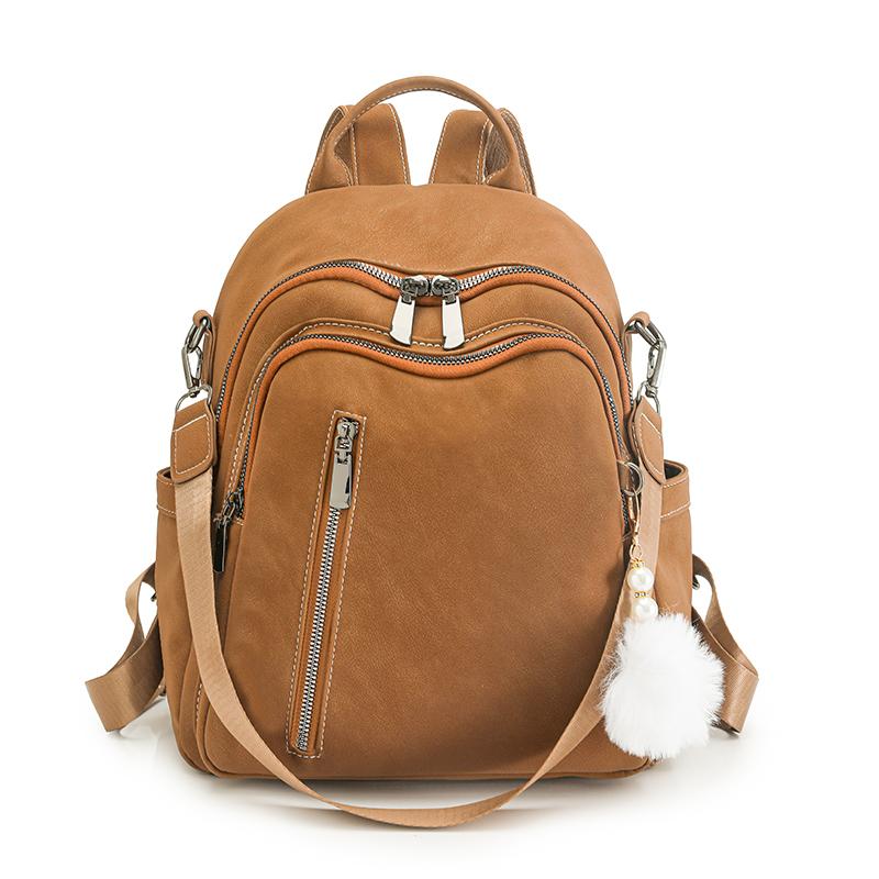 New Brand Luxury Backpacks Trendy Casual Fashion Soft Leather Bag Multifunctional New Women's Bag Travel Back Pack Shoulder Bags