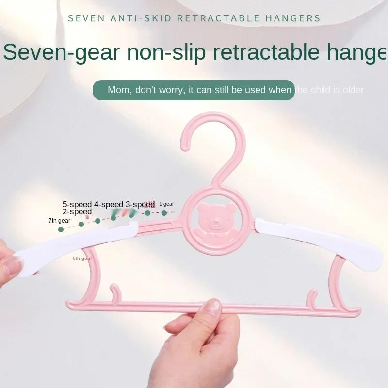 5pcs Baby Clothes Hanger Flexible Racks Plastic Clothing Display Kids Hangers Unmarked Children Coats Hanger Organizer