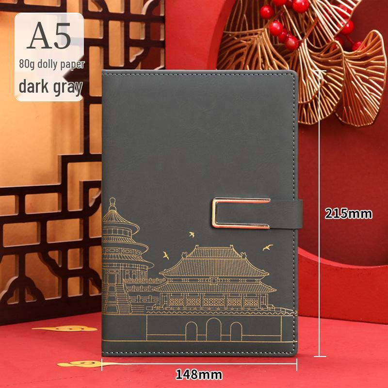 A5 Custom Strap Diary Notebook with Logo in Gift Box