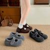 Herbst Wollstoff Damen flache Schuhe Komfort Weiche Sohle Mary Jane Schuhe Warm Baumwolle Outdoor Schuhe Für Winter