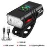 2 Luci LED T6 per Bici Ricarica TypeC Luci per Bicicletta Anteriori 6 Modalità Torcia MTB Faro per Bicicletta per Ciclismo Luce Anteriore per Bicicletta