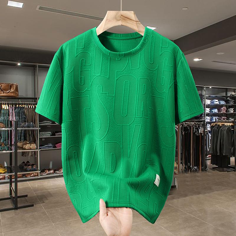 

Плюс размер 5XL-11XL модная футболка большого размера для мужчин летние топы повседневная футболка с коротким рукавом летняя мужская одежда 11XL(168kg-180kg) зелёный