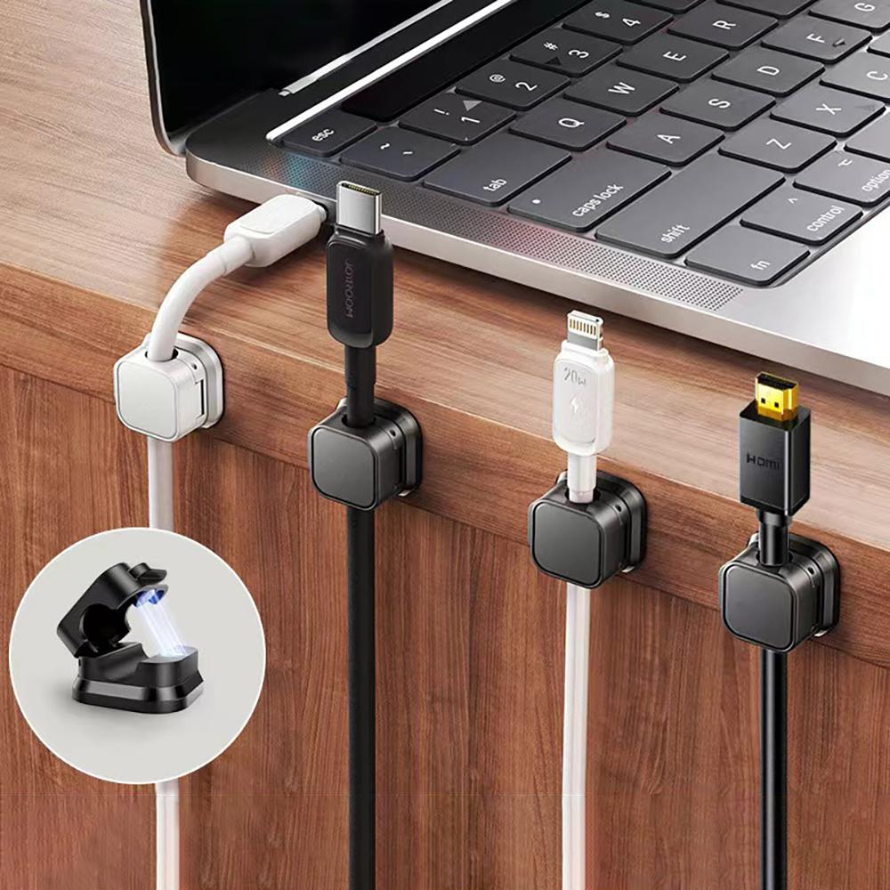 20pcs/set Magnetic Cable Organizers Wire Winder Holder Power Cord Phone Charging Line Network/PC/USB Cable Desk Clean Keeper