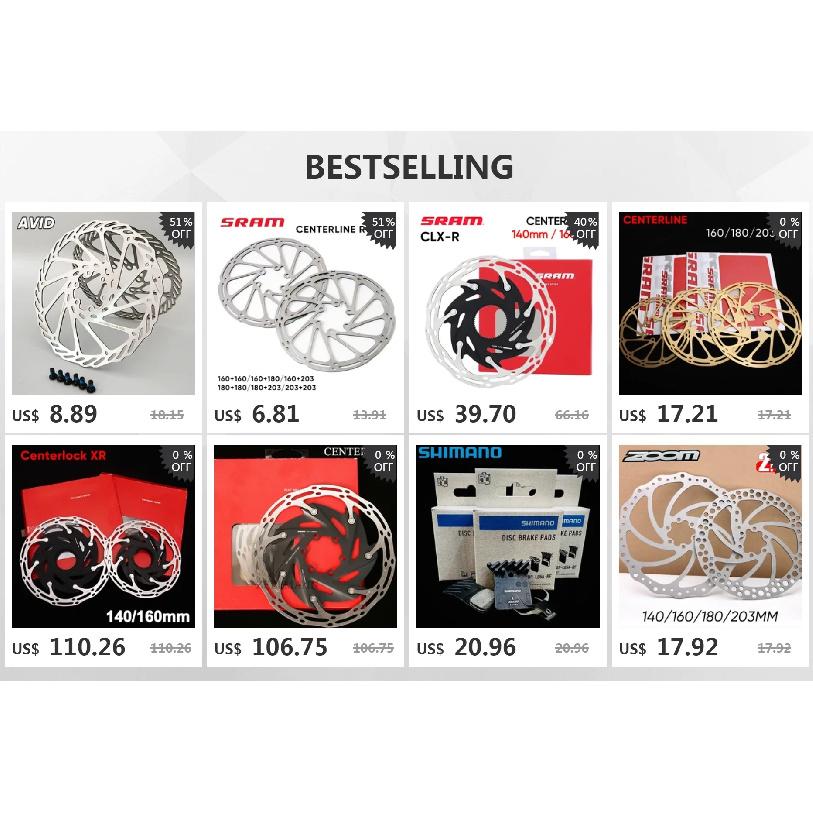 2PC AVID Rotor Bike Brake Rotor Disc MTB 160mm 180mm 203mm Bicycle Rotor For Sram Rotor Brake Mountain Bike Hydraulic Brake Part