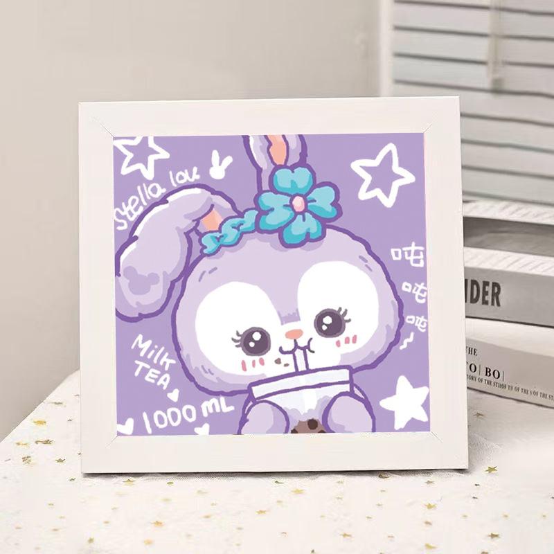 High-End Diamond Painting Diy Van Gogh Starry Sky Cat Creative Handmade Toy Table Decoration Diamond Painting With Frame