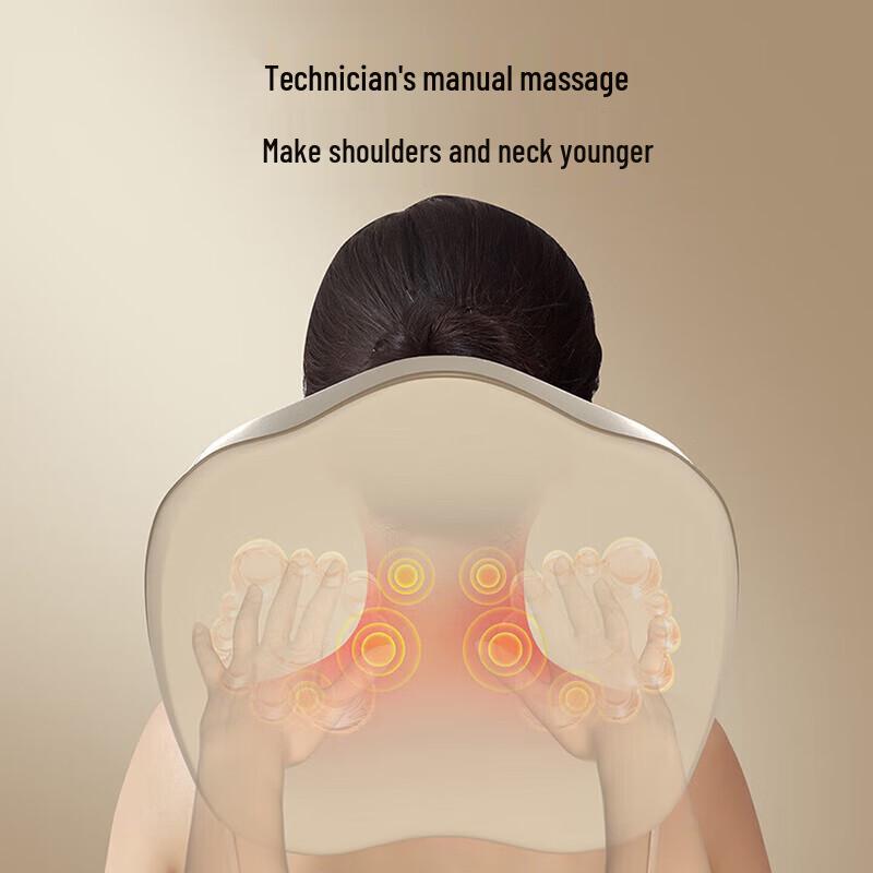 AUX Neck and Shoulder Kneading Massage Pillow CN plug (adapter included)