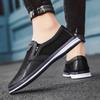 Fashion All-match Mens Sneakers Male Comfortable Slip-On Shoe New Arrival Men Casual Shoes Genuine Leather Male Hollow Out Driving Shoes