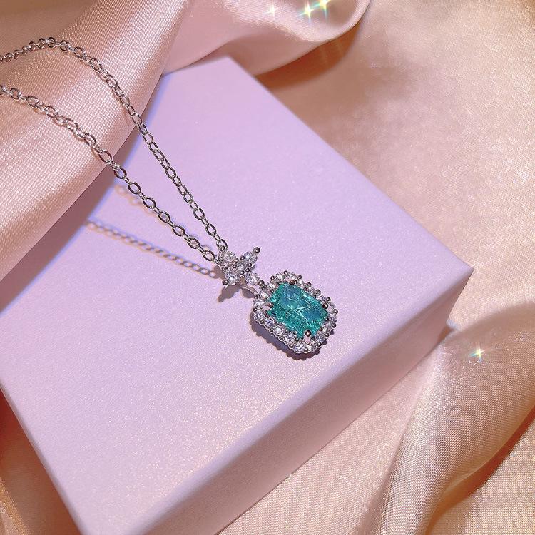 Vintage Sztuczna Biżuteria Paraíba Trzyczęściowy Zestaw