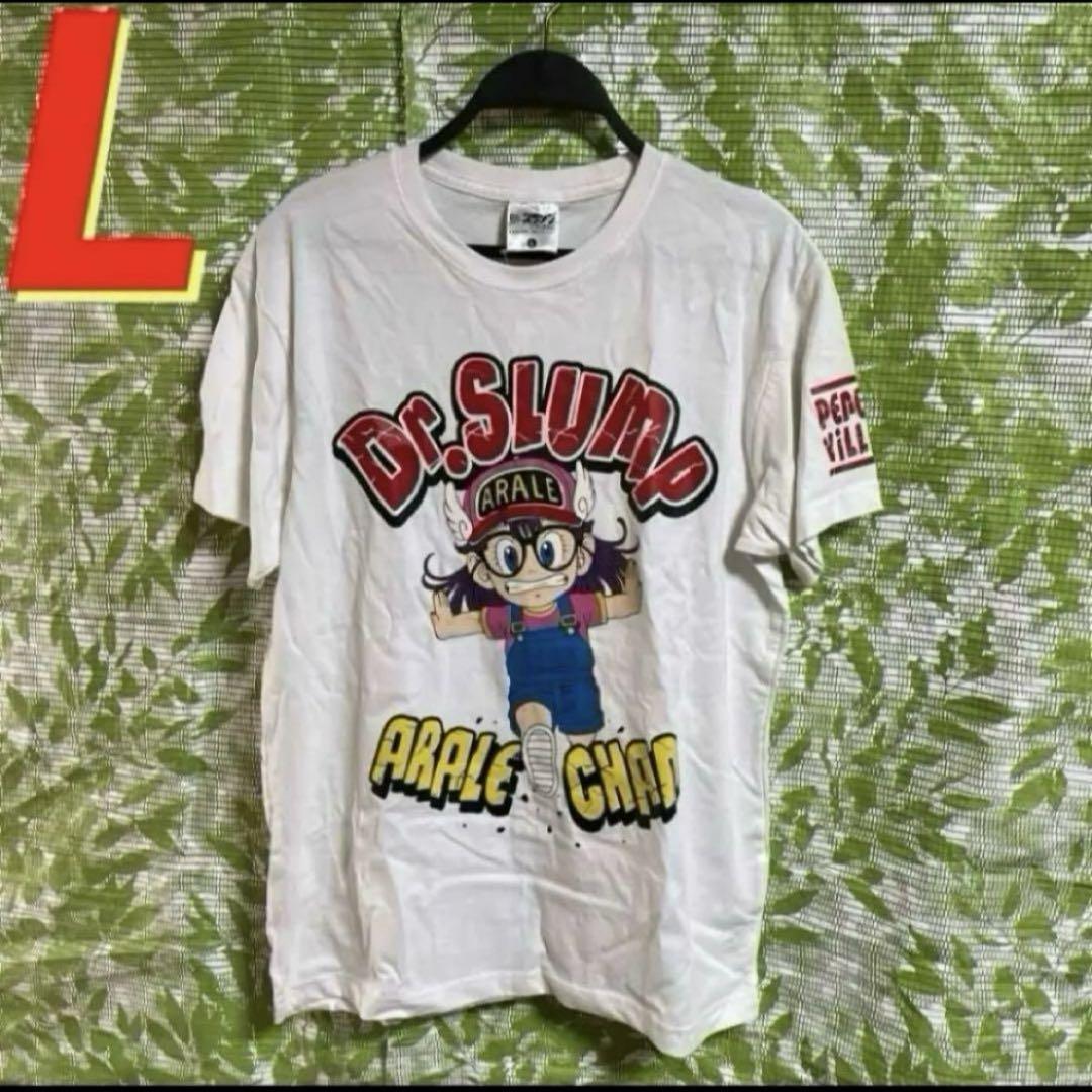 

[USED] L Dr. Slump Men s Print T-Shirt White/White Arale-chan