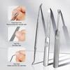 Manicure tools set stainless steel cuticle nipper with nail file and lifter