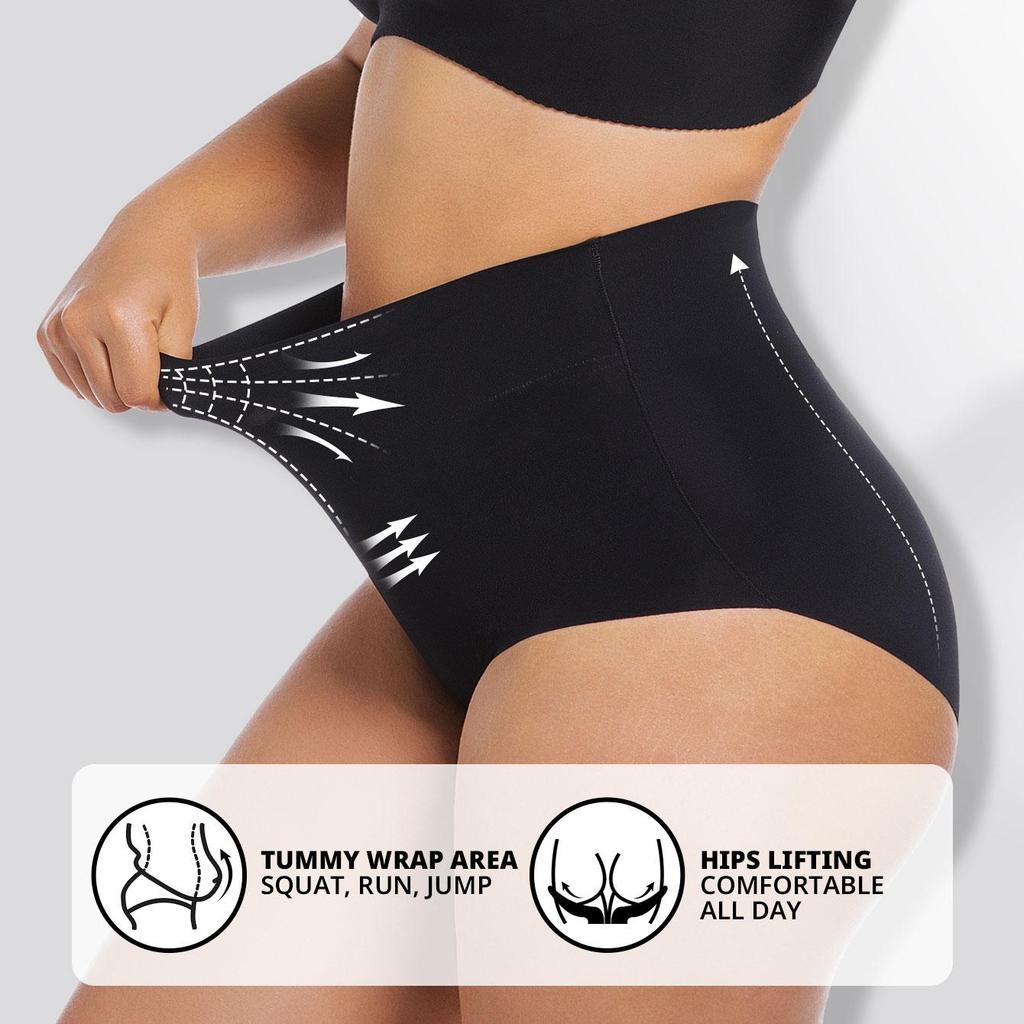 Plus Size Super High Waist Tummy Control Briefs Women Shapewear Bottom Cross Target Belly Shaping Panties Butt Lifting Underwear 0XL-4XL Underwear